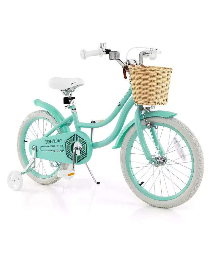 Costway 18" Kid's Bike with Training Wheels Adjustable Handlebar Seat Handbrake 1