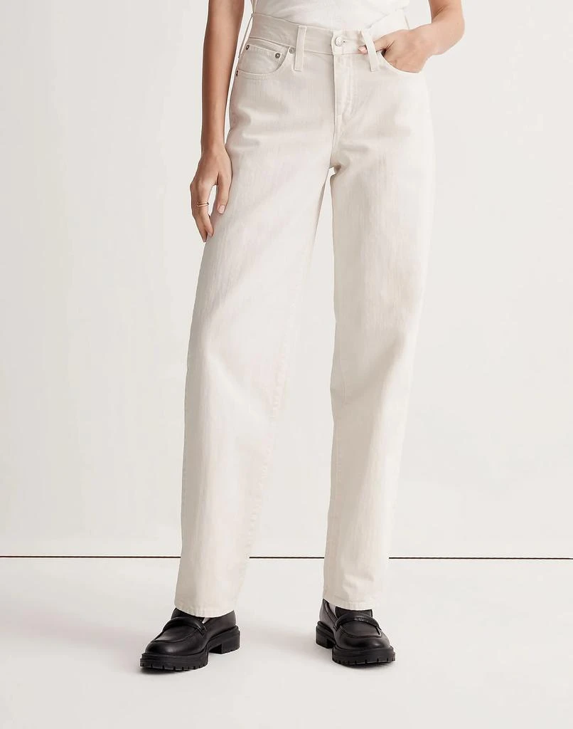 Madewell Madewell x Donni Low-Rise Loose Jeans in Antique Cream 4