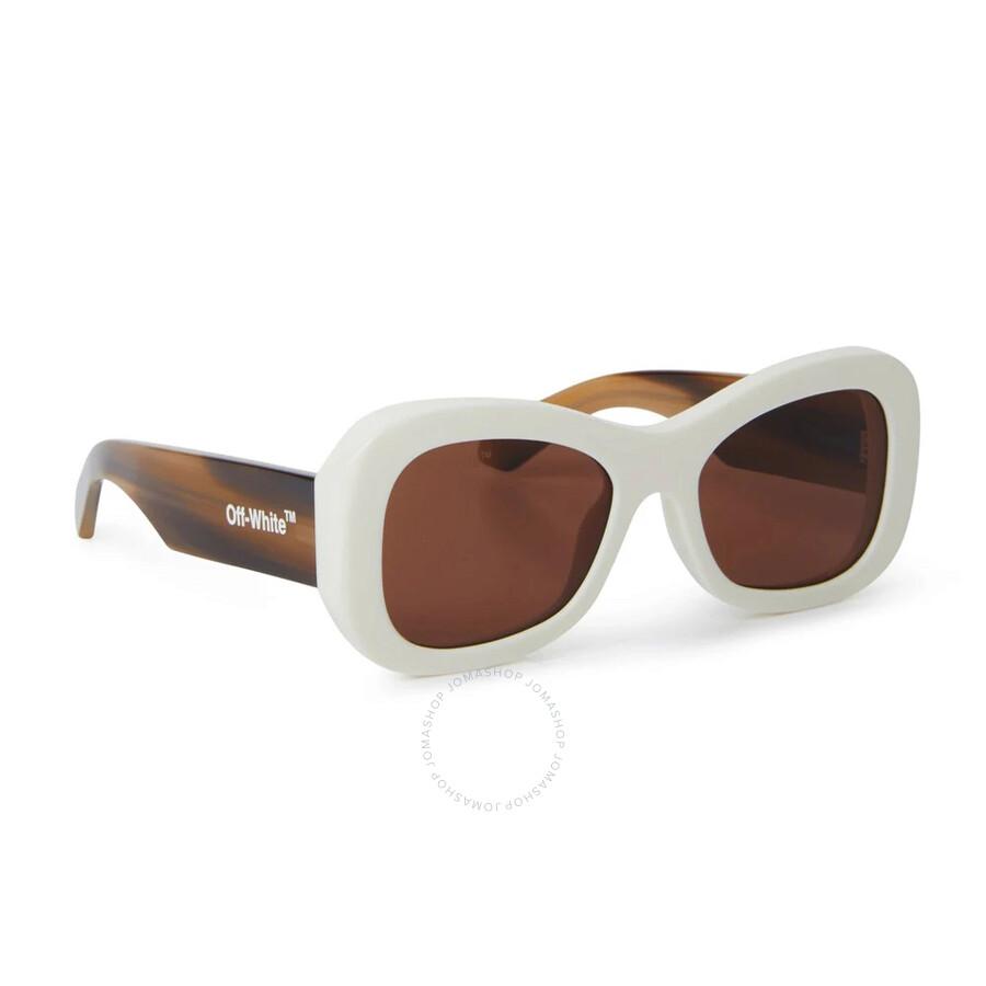 Off-White Pablo Brown Oval Unisex Sunglasses OERI040 0264 54