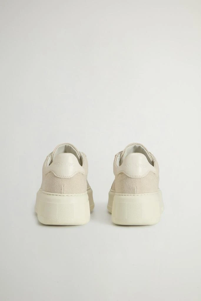 Woolrich Chunky Court Sneakers with Embroidered Logo - Women - Beige 3