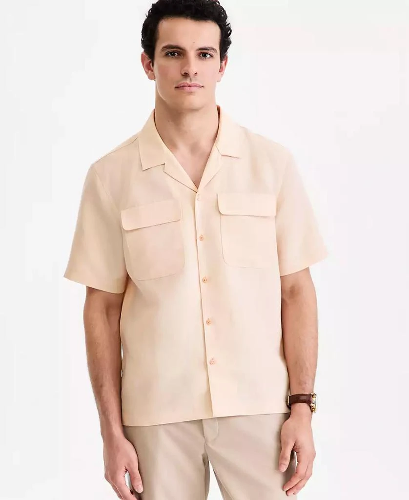 mens dress shirts macy's Alfani Men's Herringbone Slim-Fit Dress Shirt, Macy's Exclusive