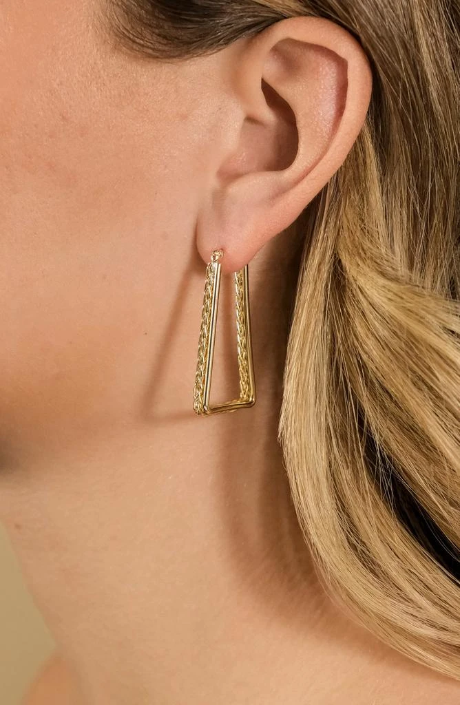 Sterling Forever Marilyn Braided Hoop Earrings 4