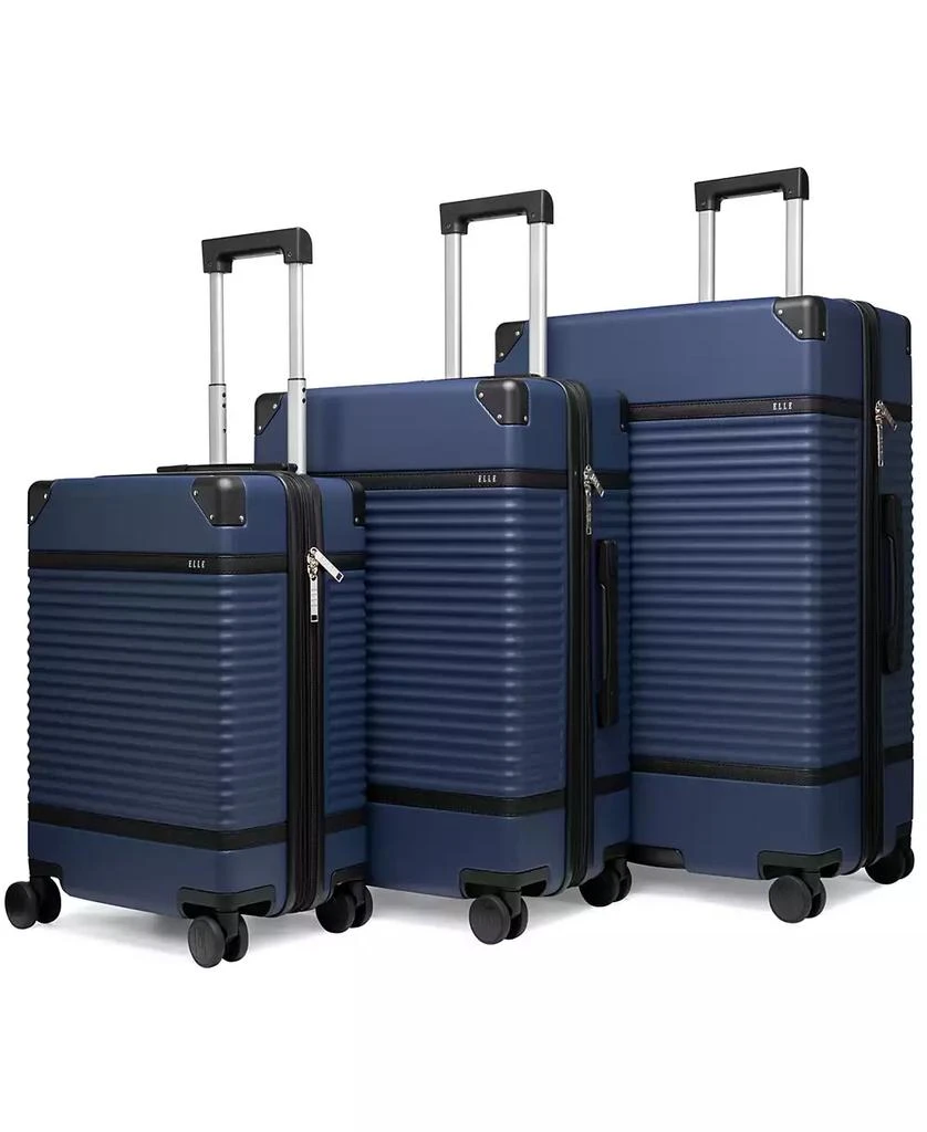 ELLE Belleville 3-Piece Expandable Retro Spinner Luggage Set 2