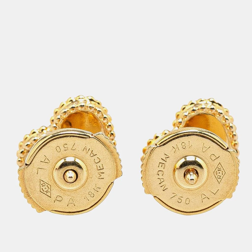 Van Cleef & Arpels Van Cleef & Arpels 18K Yellow Gold and Mother of Pearl Sweet Alhambra Heart Earrings 3