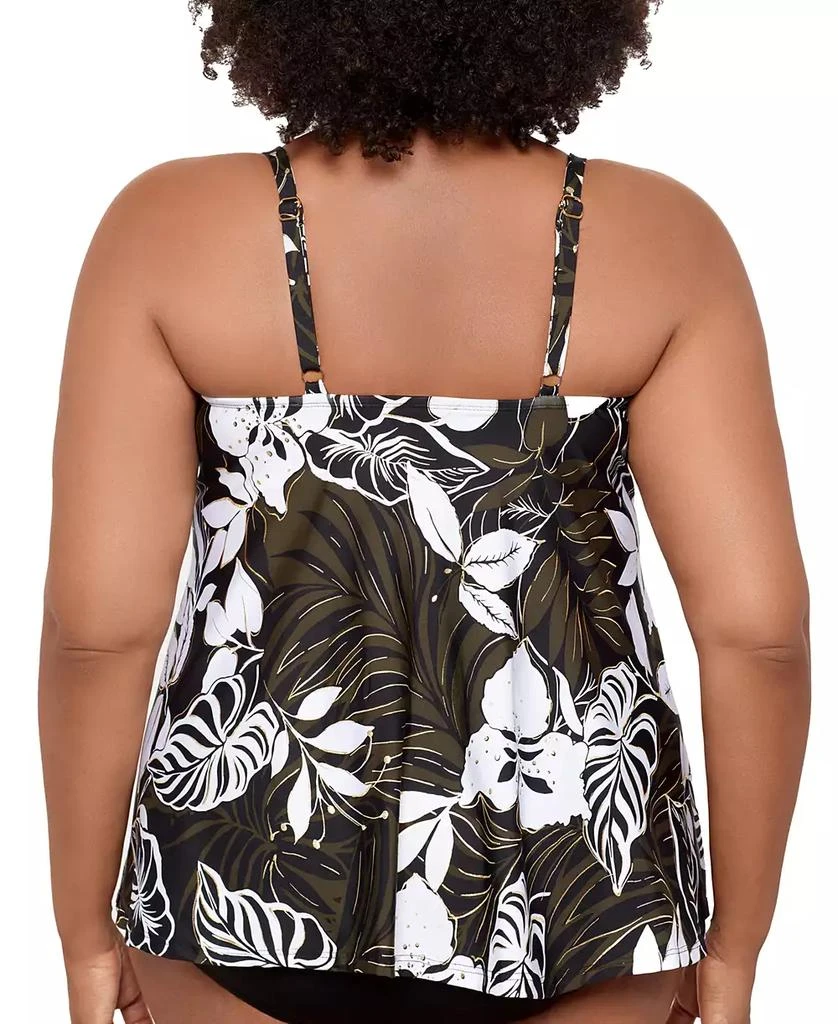 Miraclesuit Plus Size Elle Dorado Love Knot Underwired Tankini Top 2