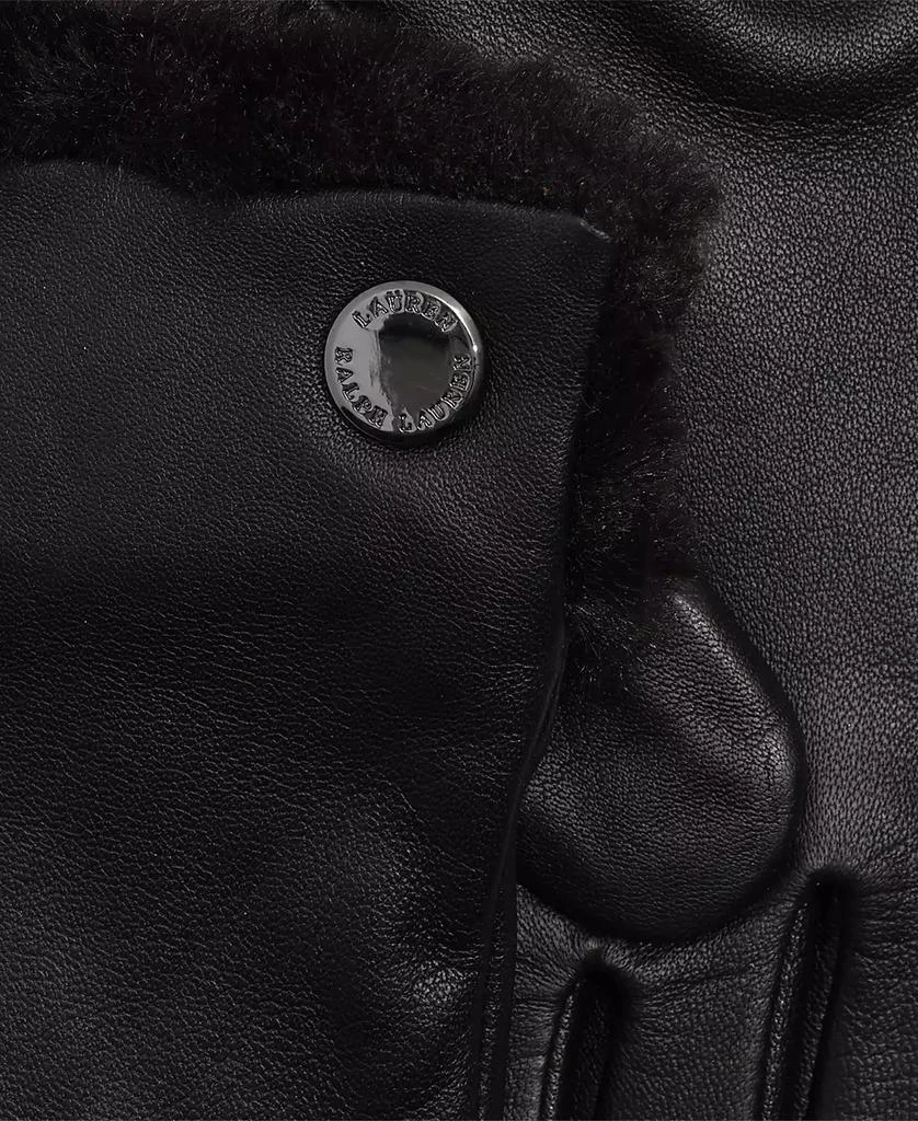 Ralph Lauren Women's Plush Lined Leather Gloves 2