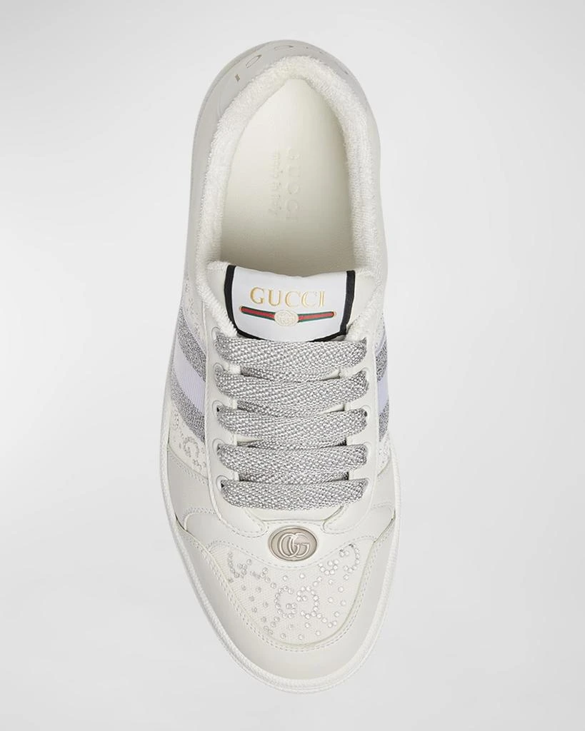 Gucci Crystal GG Web Low-Top Sneakers 5