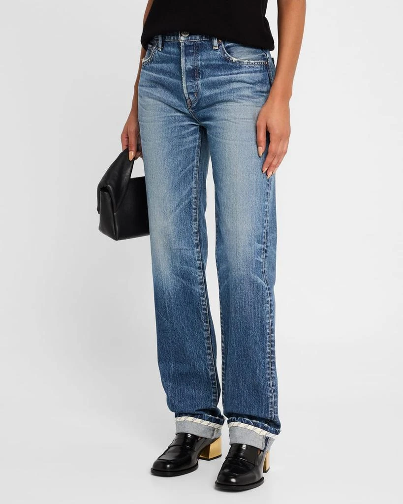 MOUSSY VINTAGE Sumterville Straight Cuffed Jeans 4