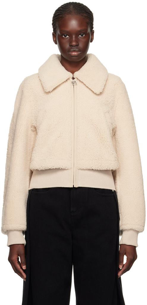 WOOYOUNGMI Beige Layered Shearling Jacket