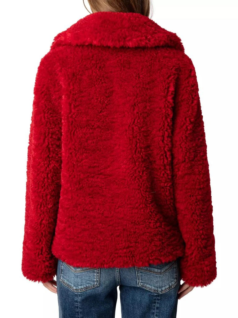 ZADIG & VOLTAIRE Fred Soft Curly Faux Fur Coat 4