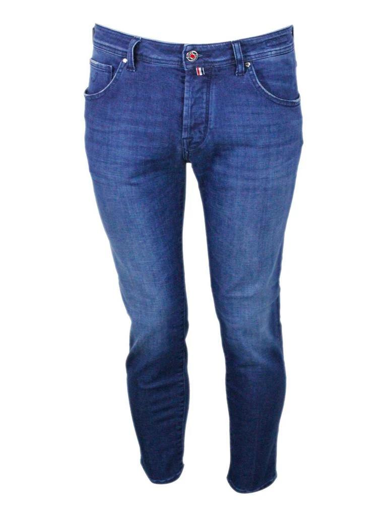 JACOB COHEN Jacob Cohen Logo Patch Slim Fit Jeans 1