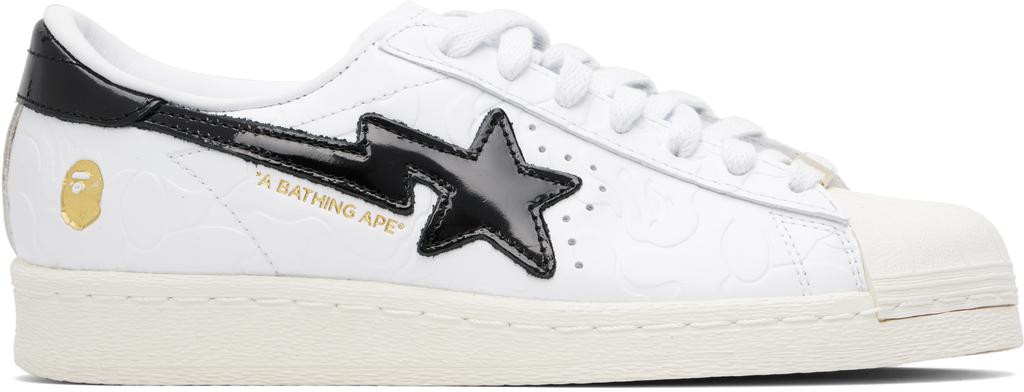 Bape White & Black adidas Originals Edition SSTR Sneakers