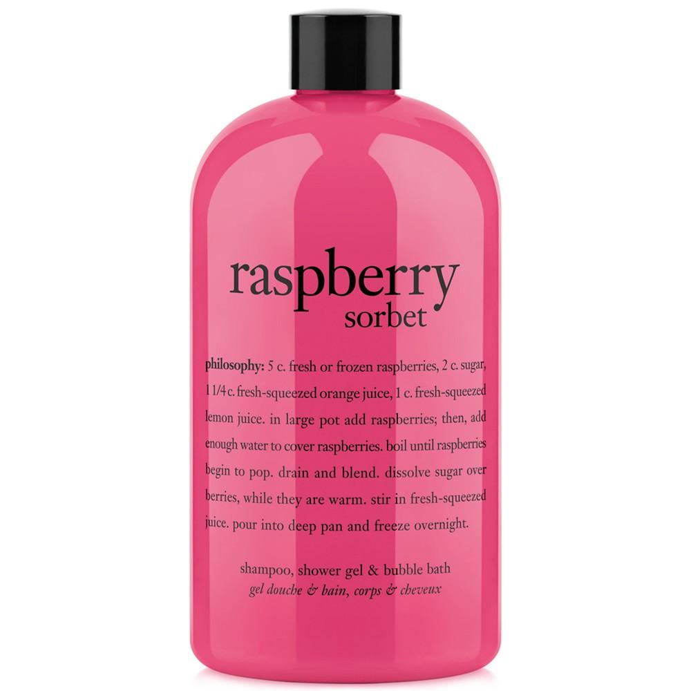 philosophy raspberry sorbet ultra rich 3-in-1 shampoo, shower gel and bubble bath, 16 oz