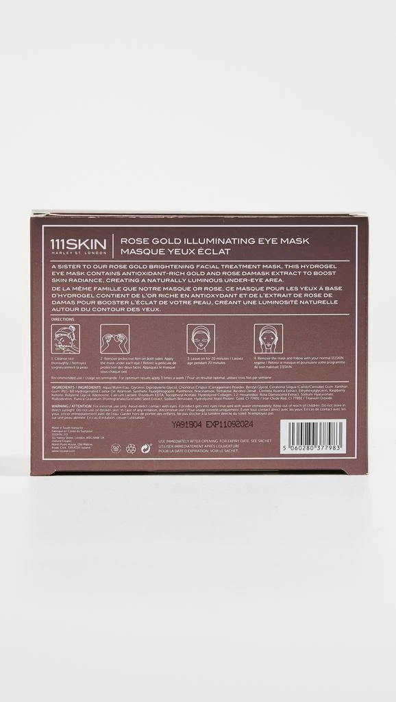 111skin Rose Gold Illuminating Eye Mask Box 4