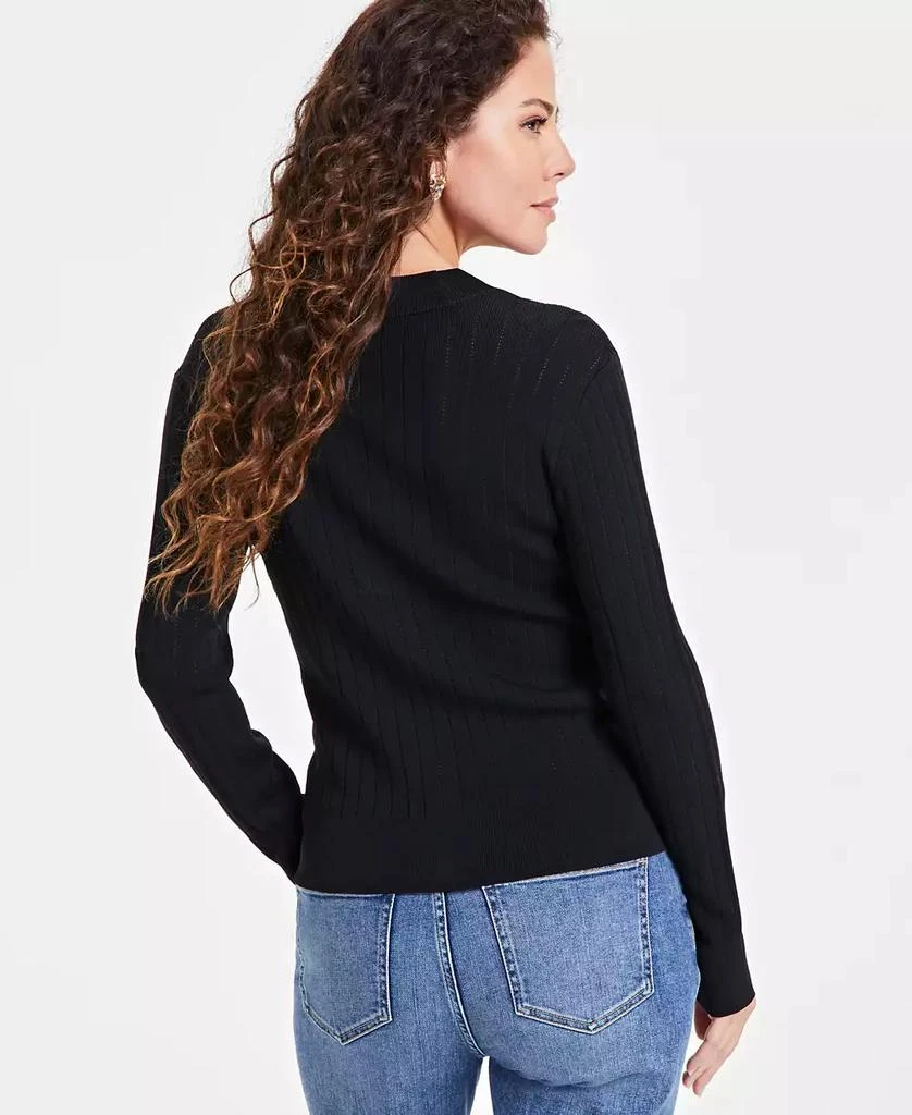 INC International Women's Ribbed Snap-Front Cardigan, Created for Macy's 2