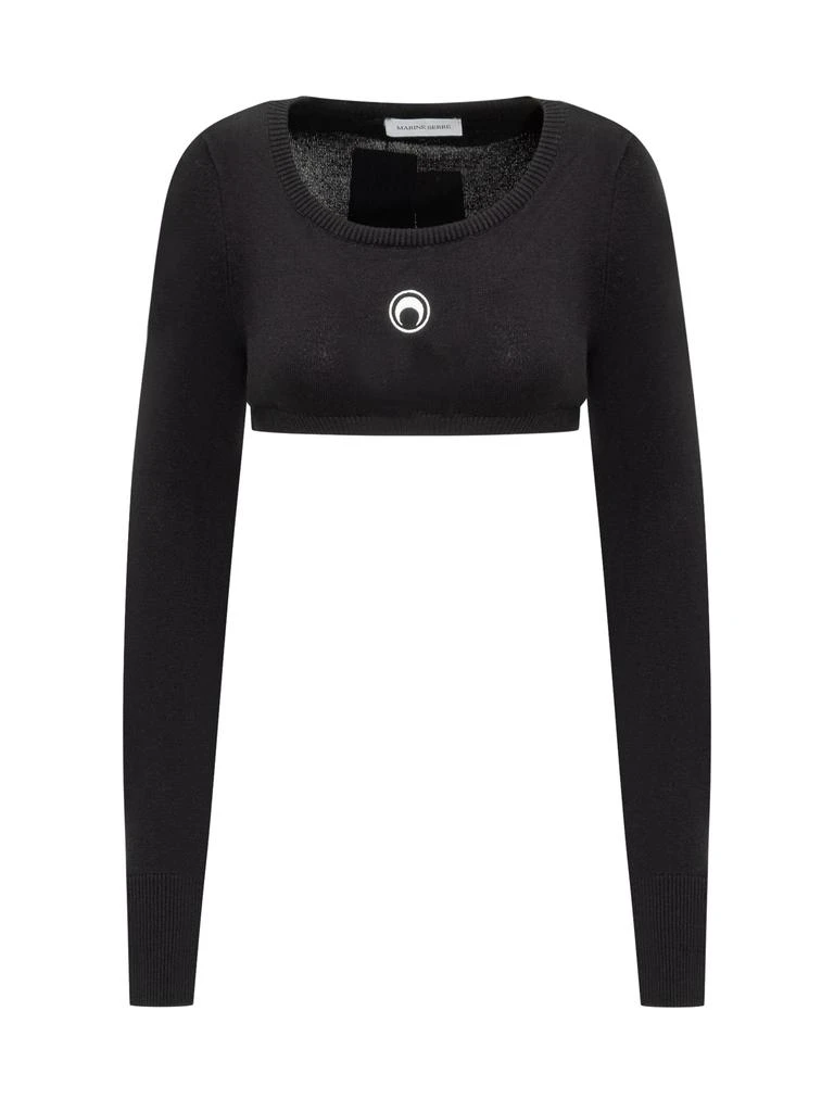 MARINE SERRE Ultra Cropped Sweater 1