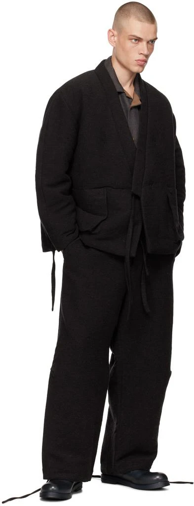Aviva Jifei Xue Black Padded Short Kimono Jacket 4