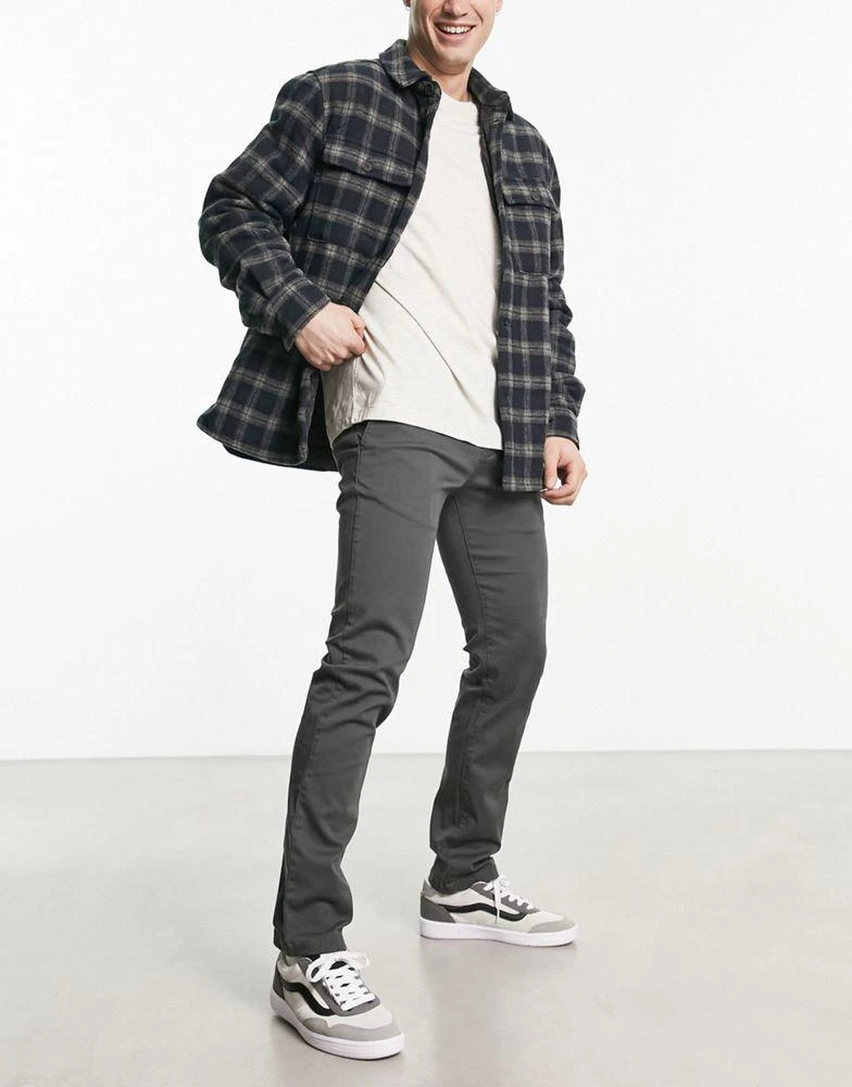 DICKIES Dickies Kerman pant in charcoal grey skinny fit 1