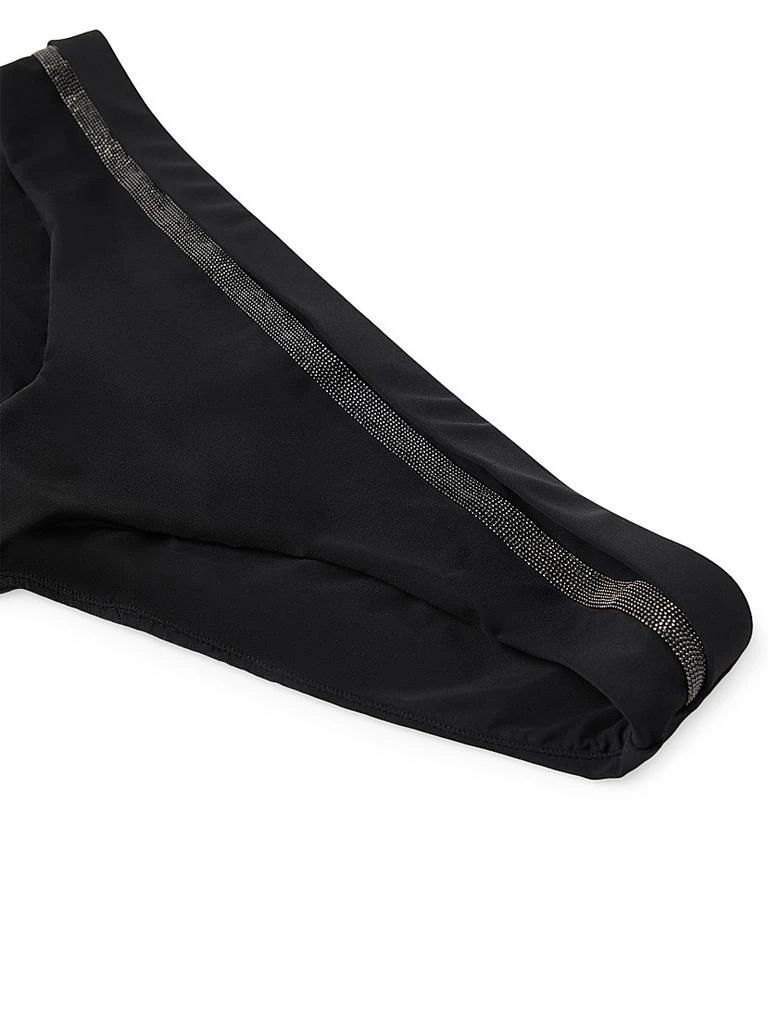 Brunello Cucinelli Techno Jersey Bikini Bottoms with Monili 5