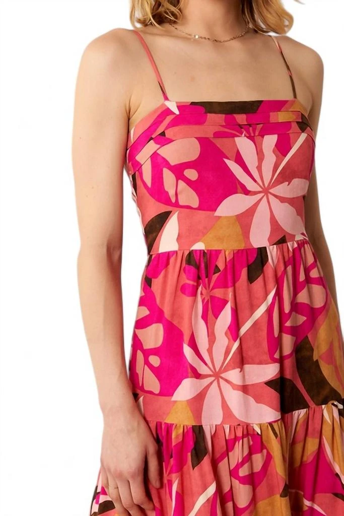 En Creme En Creme - Printed Sleeveless Midi Dress 4