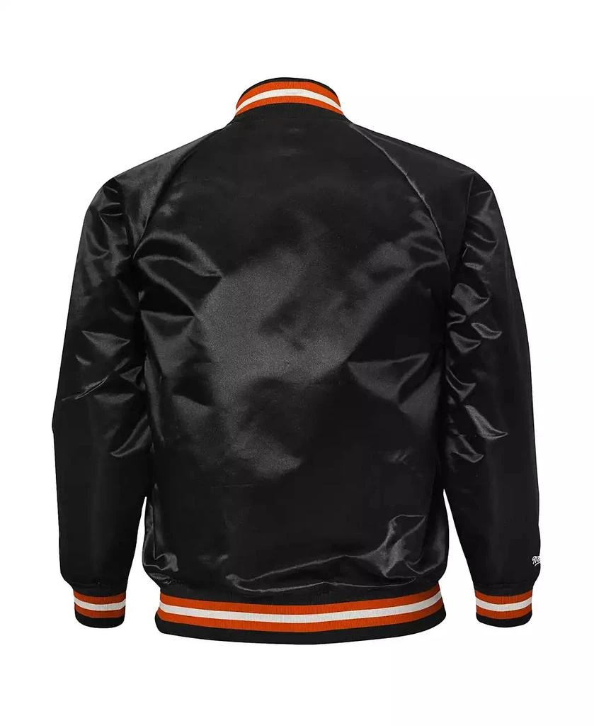 Mitchell & Ness Big Boys and Girls Black Phoenix Suns Hardwood Classics Satin Raglan Full-Snap Jacket 2