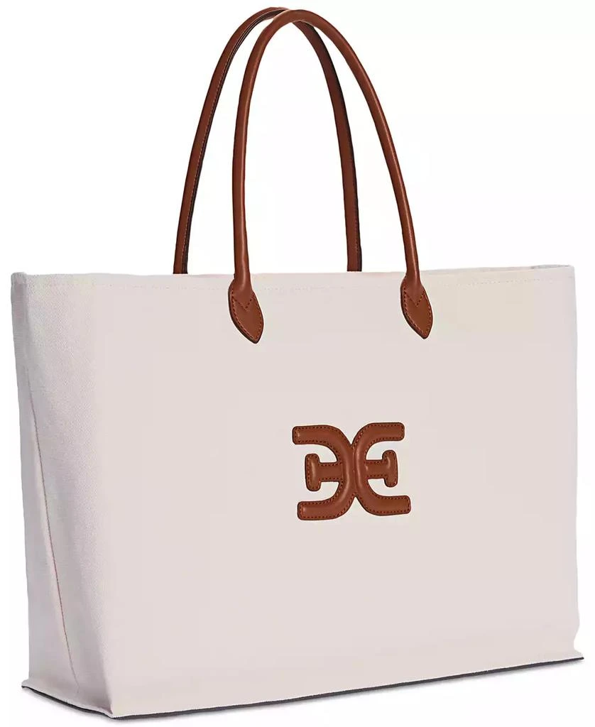 Sam Edelman Cooper Extra Large Logo Canvas Tote 4