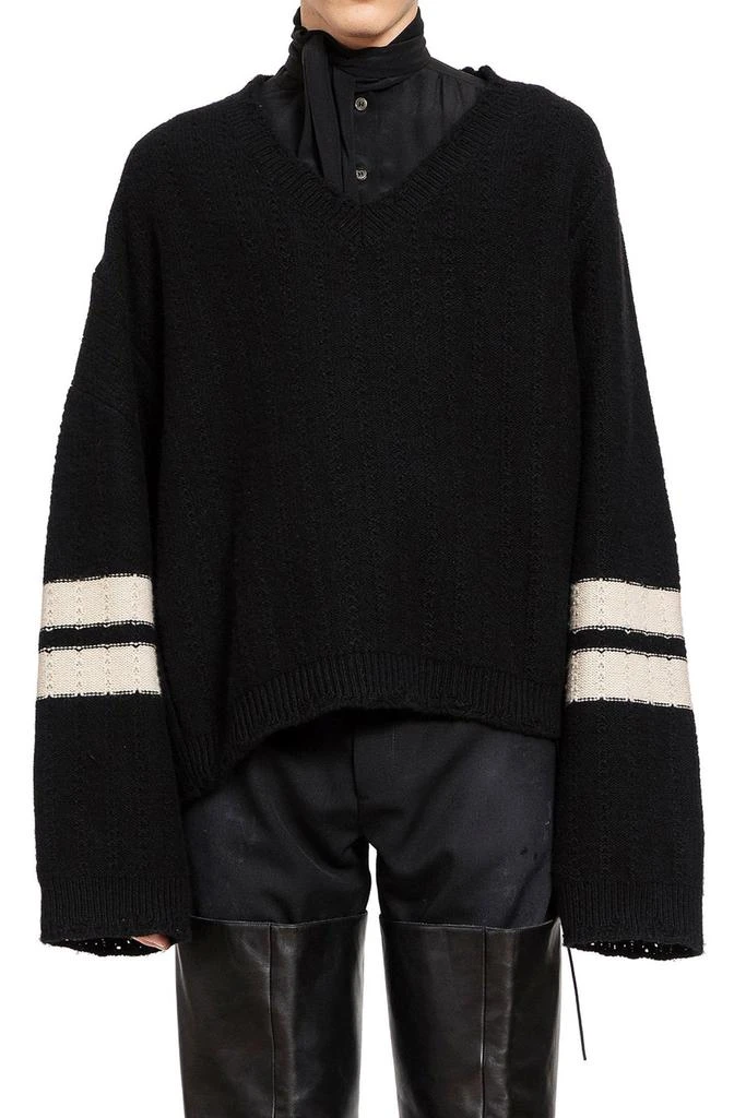 Enfants Riches Deprimes Enfants Riches Déprimés Collegiate Striped V-Neck Jumper from Cettire