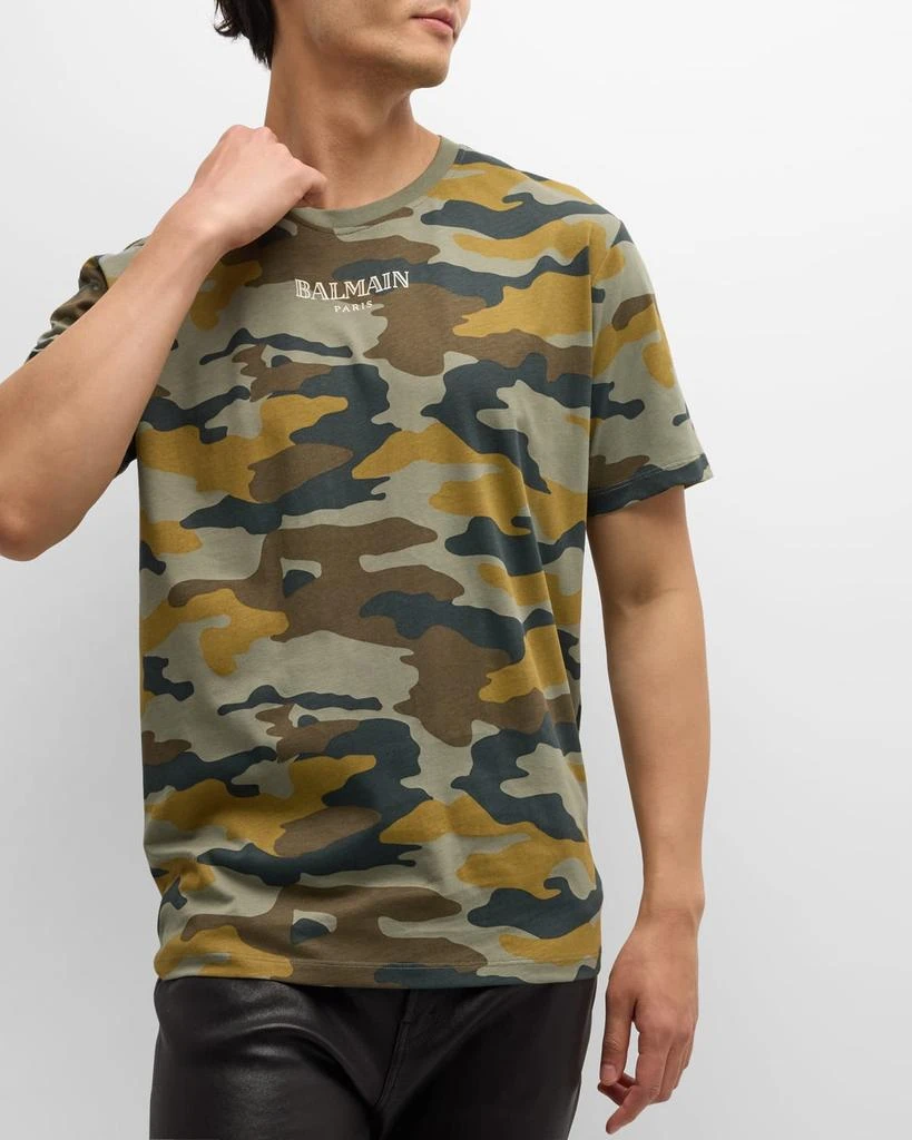 Balmain Men's Camo Straight-Fit T-Shirt 6