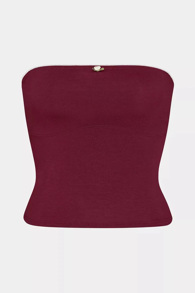 RAT BOI RAT BOI Contour Lace Trim Tube Top 2