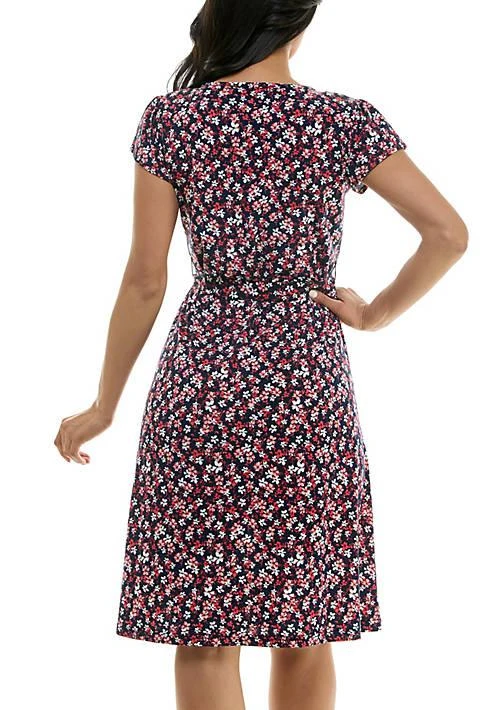 Nina Leonard Leonard Sylvia Midi Dress With Self Sash 4