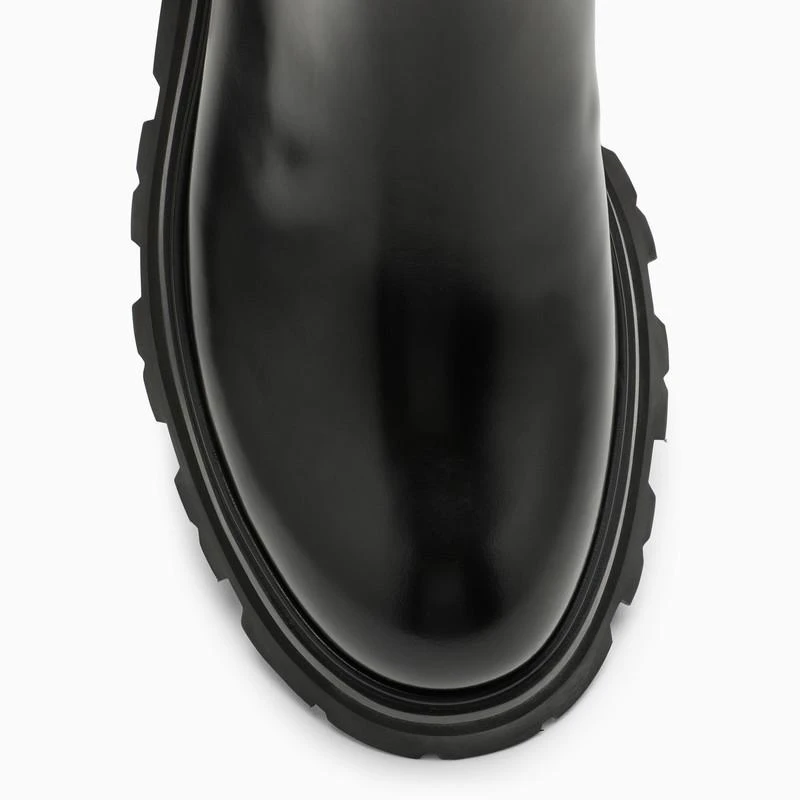 Alexander McQueen Black leather beatles boot 4