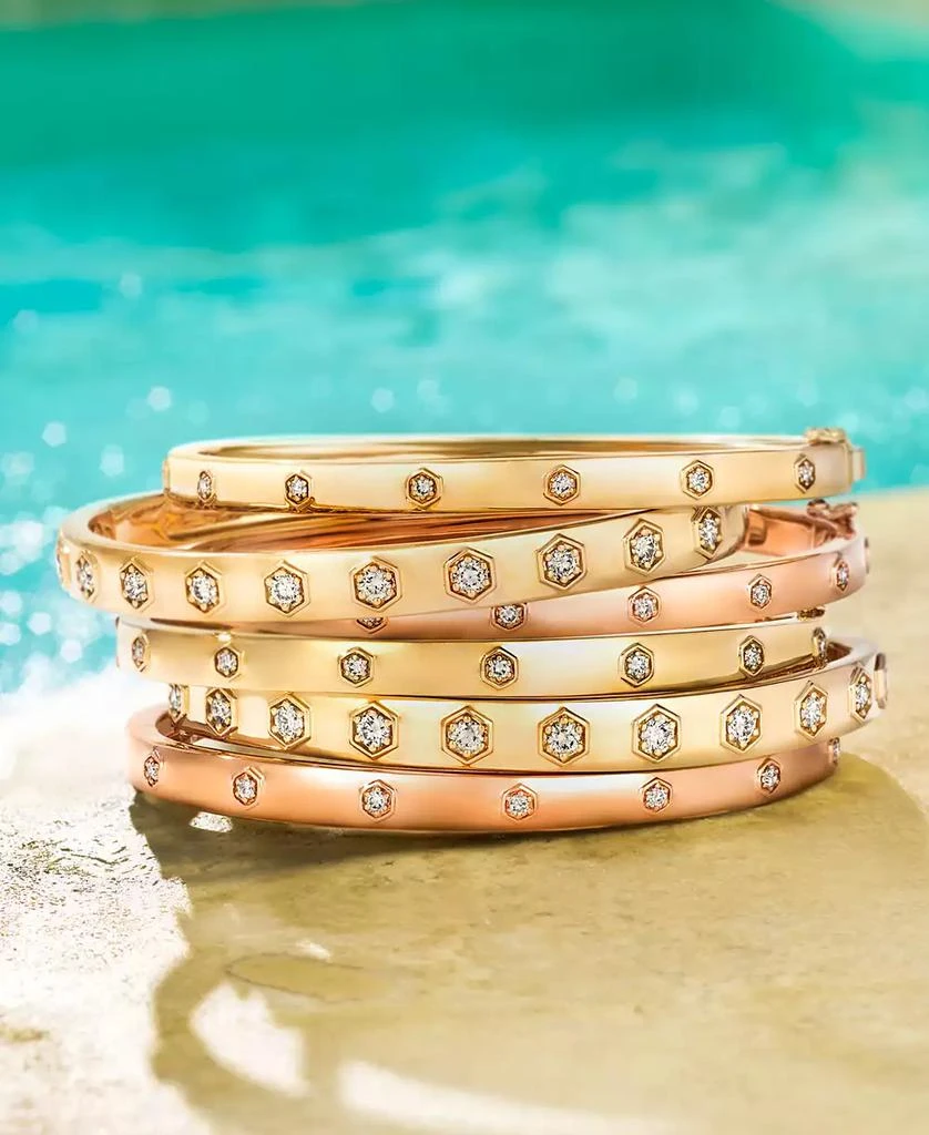 Le Vian Anywear Everywear® Nude Diamond Bangle Bracelet (1 ct. t.w.) in 14k Gold (Also Available in Rose Gold or White Gold) 3