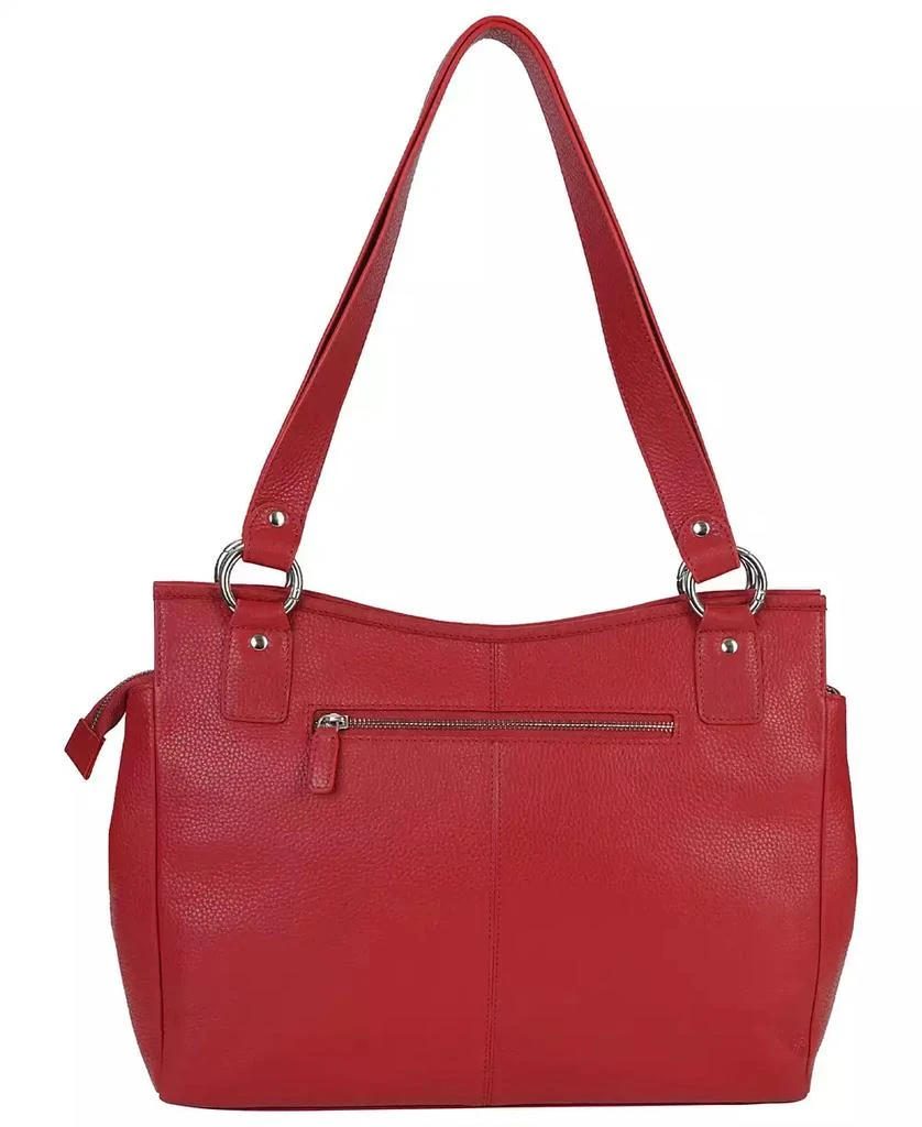Mancini Leather Goods Pebble Kelsea Leather Shoulder Bag 12