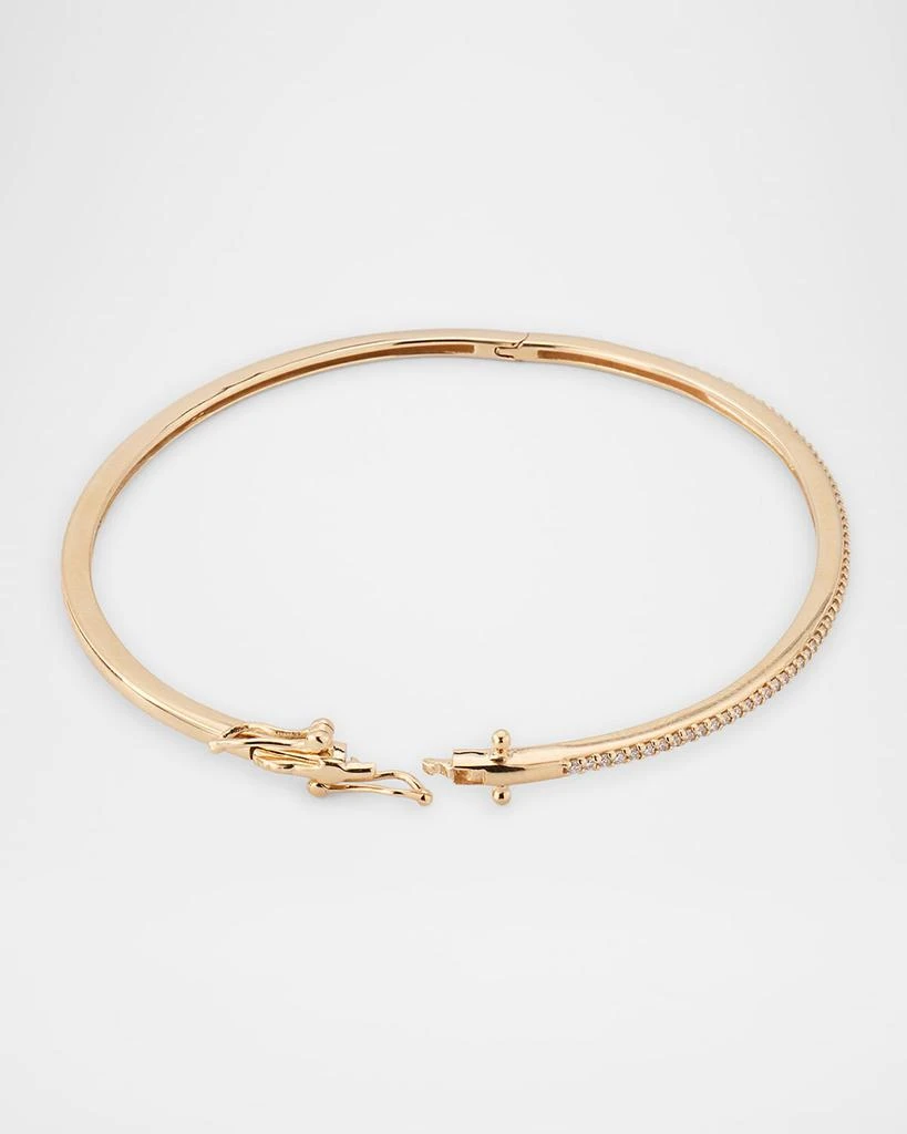 LANA Thin Diamond Hinge Bangle, 6"L 4