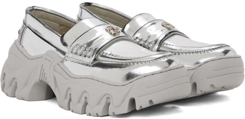 Rombaut SSENSE Exclusive Silver Boccaccio II Loafers 4