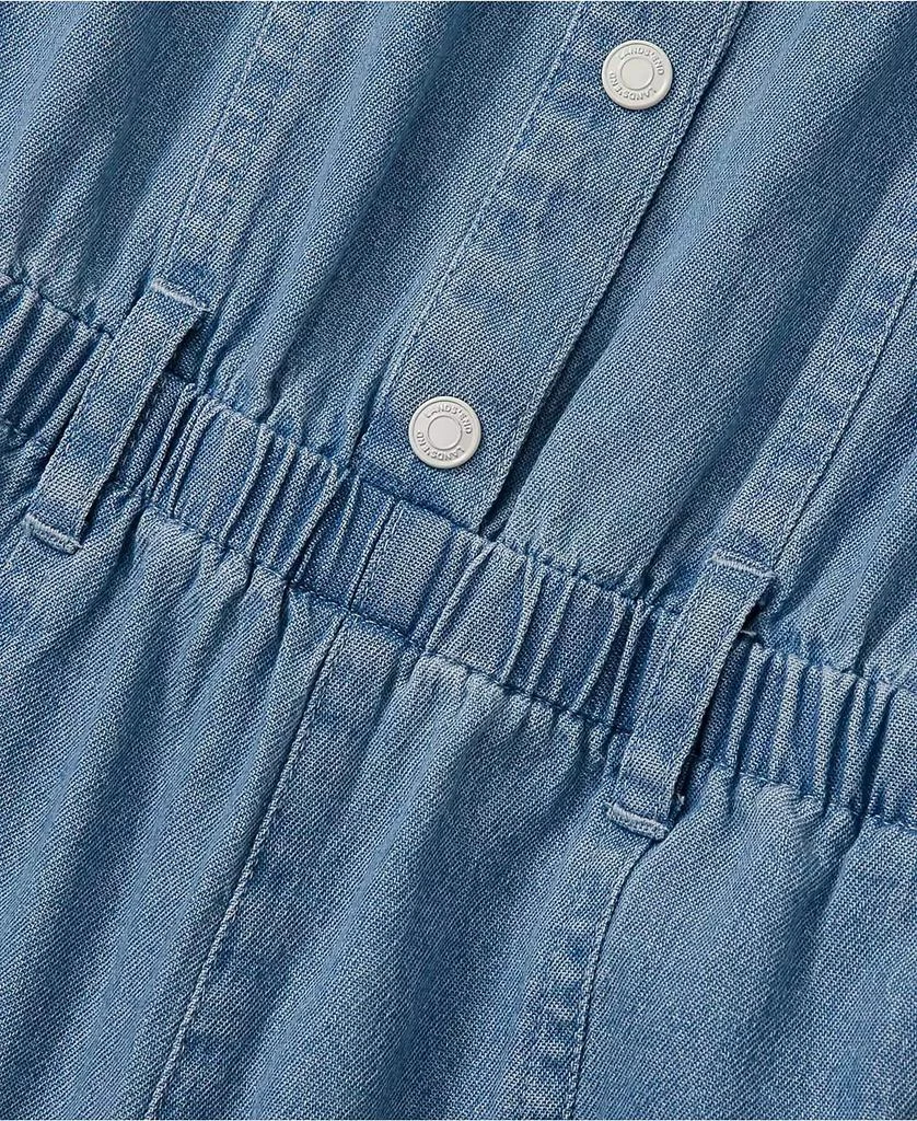 Lands
 End Girls Lightweight Denim Romper Dress 3