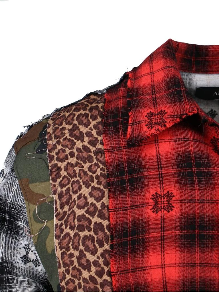 AMIRI Amiri Spliced Ma Quad Flannel Shirt 5