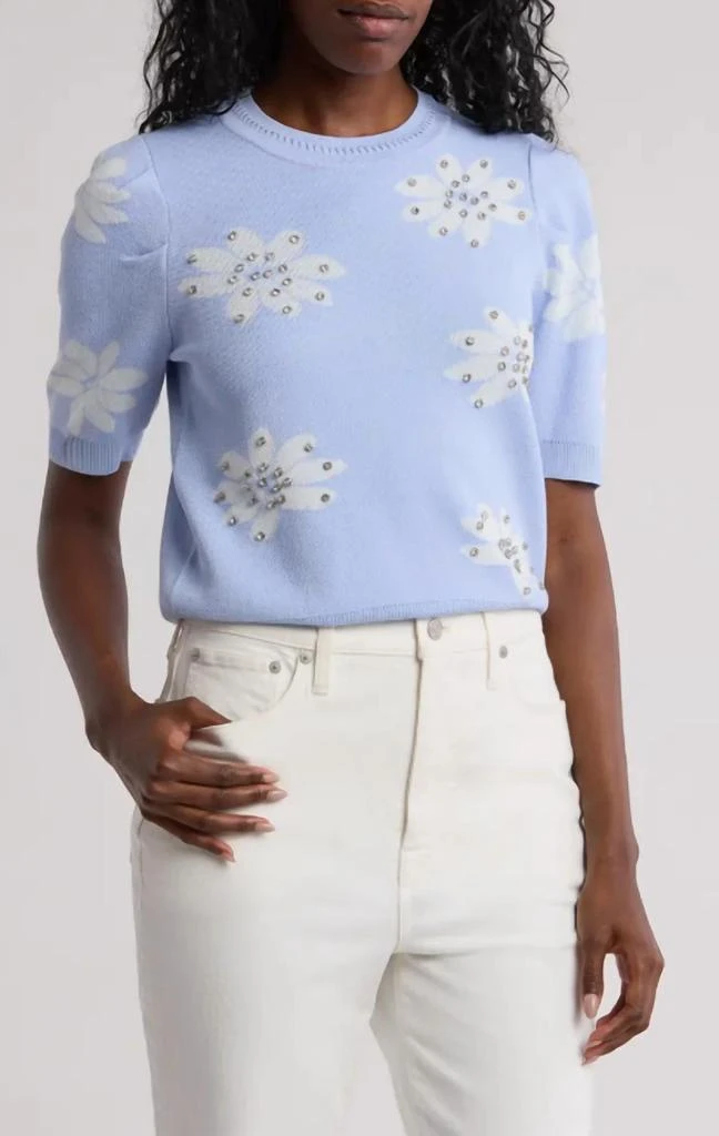 Nanette Lepore Nanette Lepore - Floral Rhinestone Sweater 1