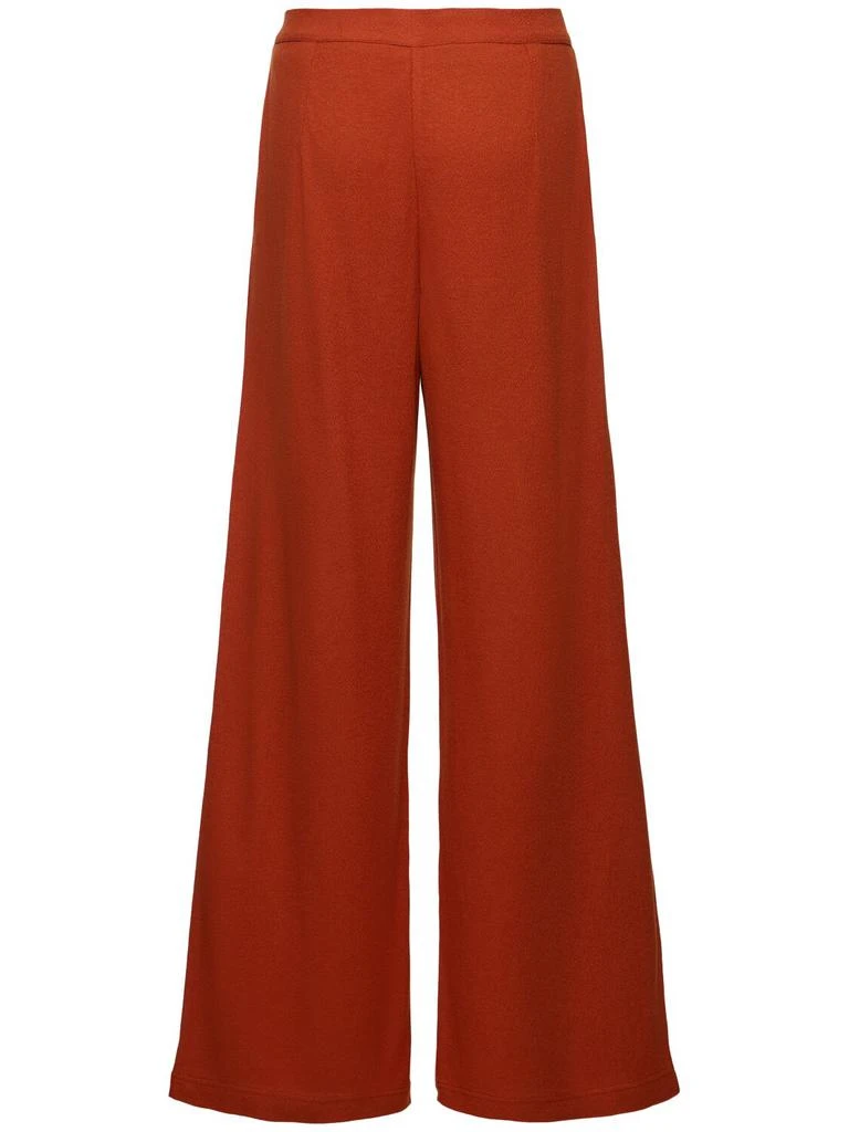 MAX MARA Brina Linen Blend Jersey Straight Pants 4