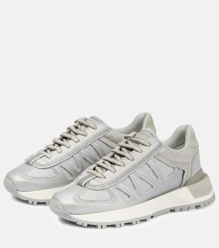 MAISON MARGIELA Leather-trimmed low-top sneakers 5