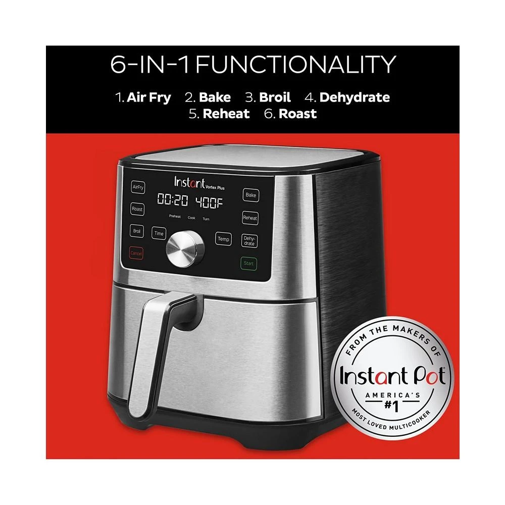 Instant Pot Vortex Plus 4 Qt. 6-in-1 Stainless Steel Air Fryer 3