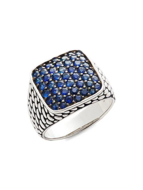 Effy Sterling Silver & Blue Sapphire Ring 1