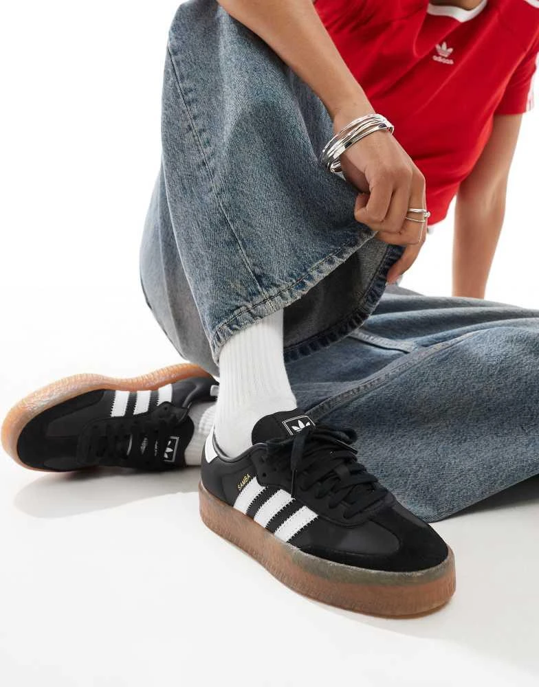 Adidas adidas Originals Sambae trainers in black 1