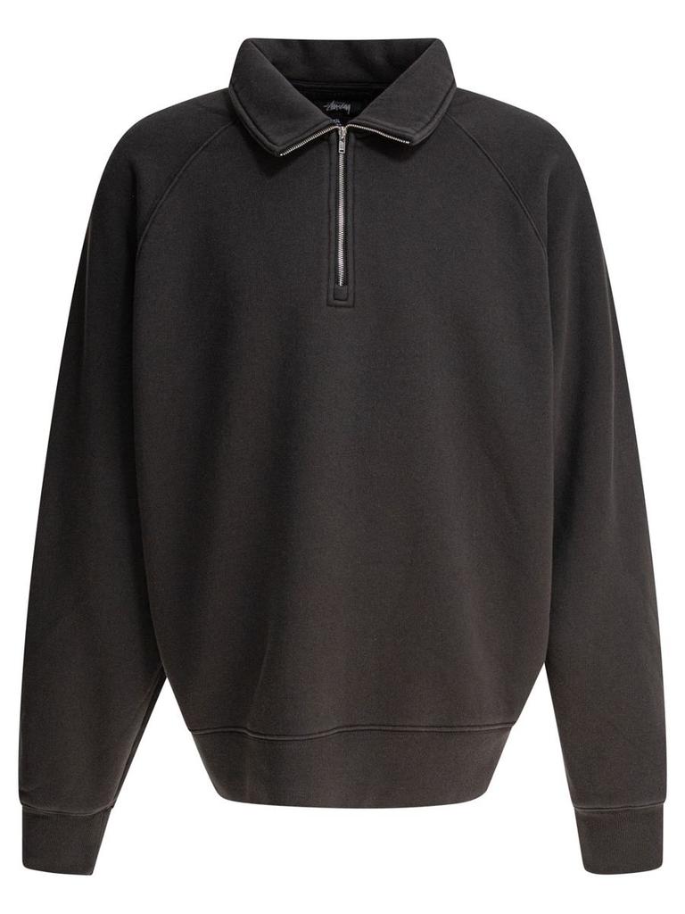 STUSSY｜Stock Fleece Half-Zip Mock／スウェット Stüssy Polar Fleece Half Zip Mock Neck Blue