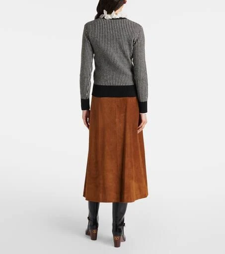 Valentino Houndstooth virgin wool sweater 3