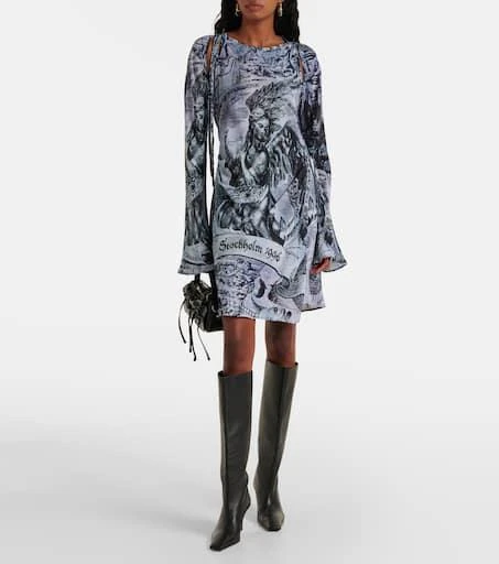 Acne Studios Printed wrap dress 2