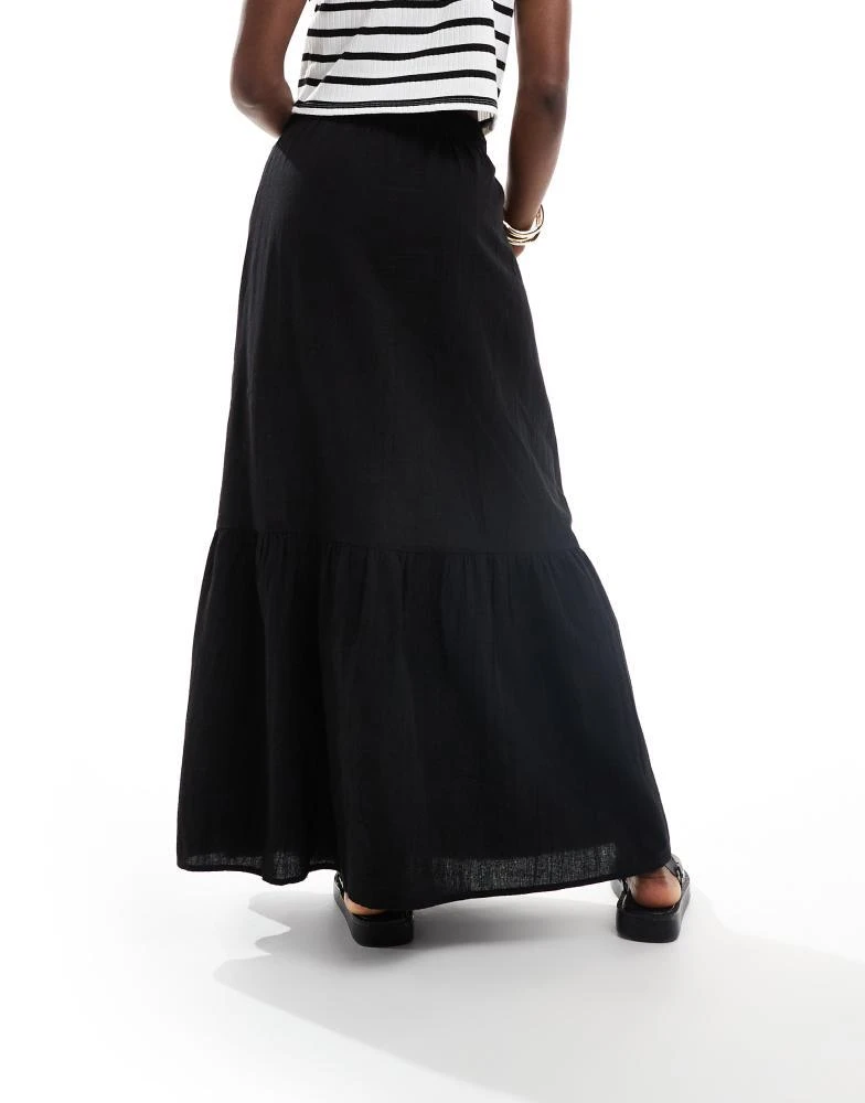 VERO MODA Vero Moda boho maxi skirt in black 3