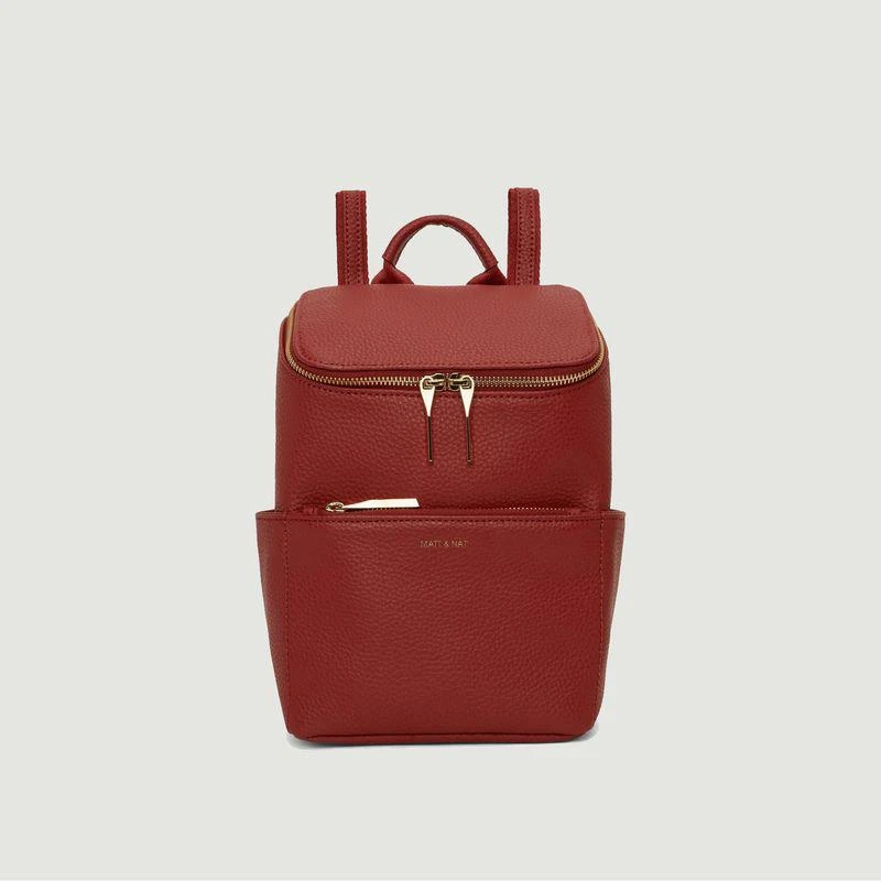 Vegan leather backpack Bravesm Small Passion MATT - NAT – On  display picture 1
