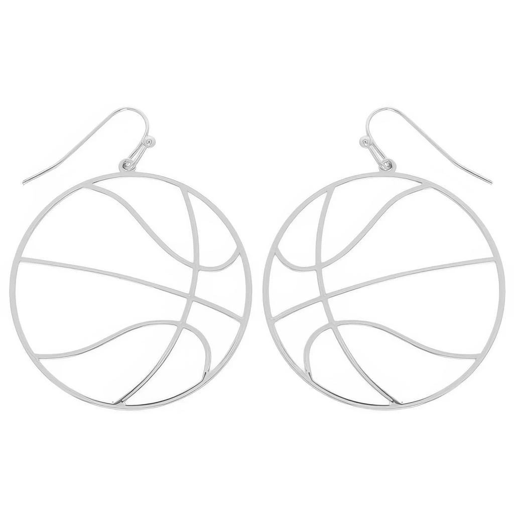 TRUEDAMES Gameday Basketball Cutout Dangle Earrings 1