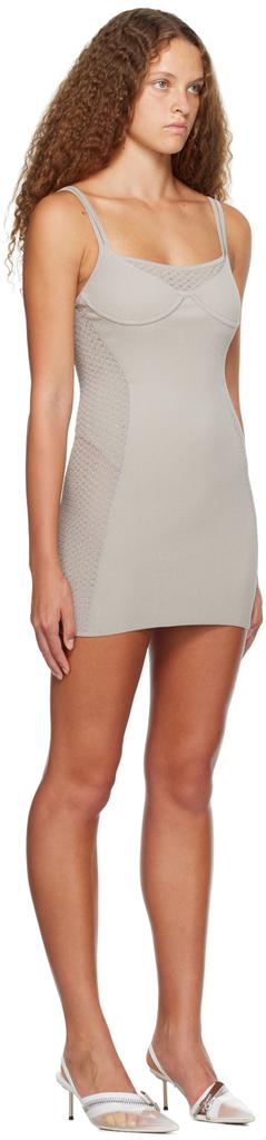 Dion Lee Gray Serpent Minidress